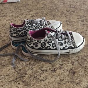 Gently used toddler girl converse